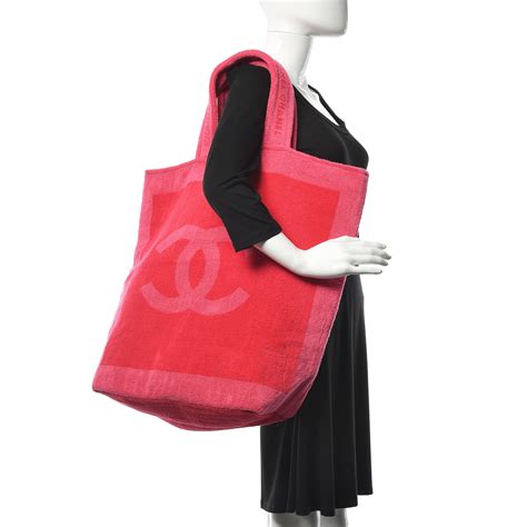 chanel beach towel pink|chanel terry cloth beach bag.